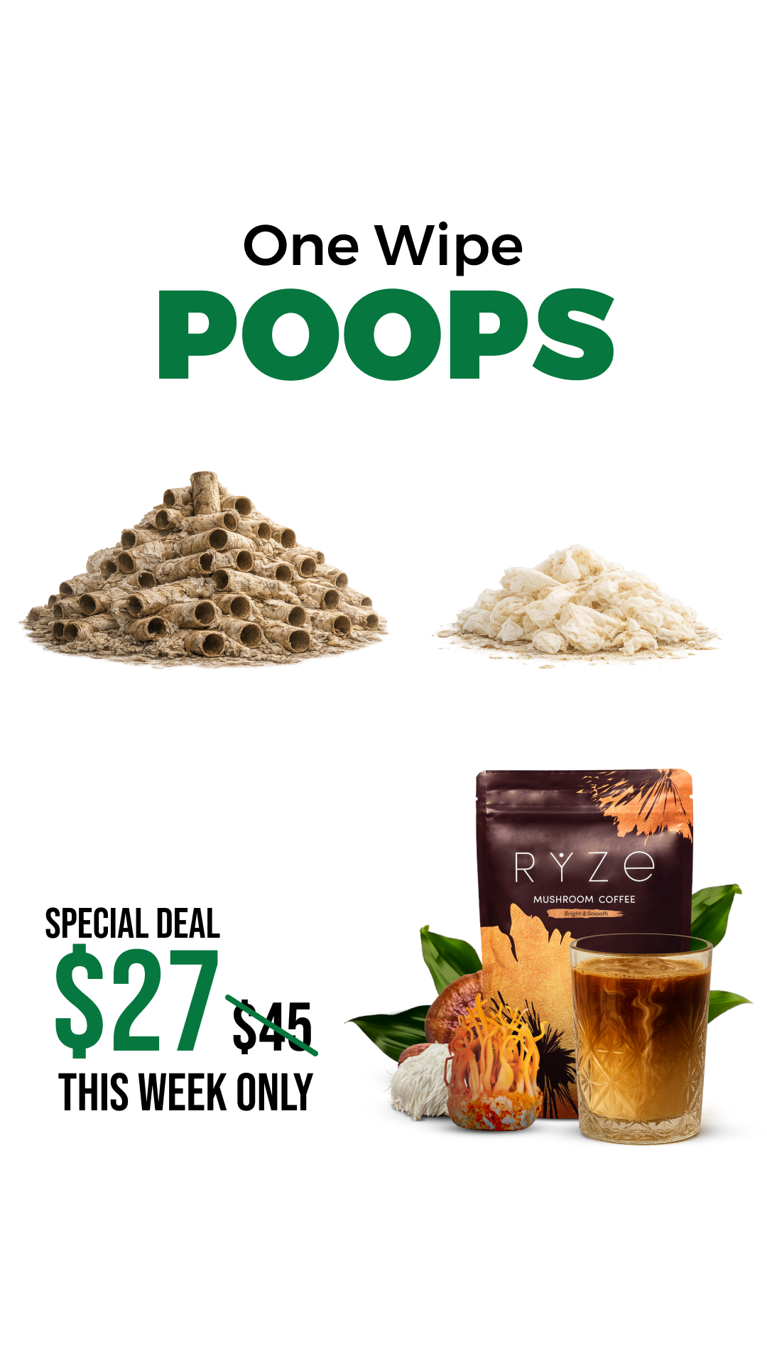 RYZE Superfoods Facebook ad