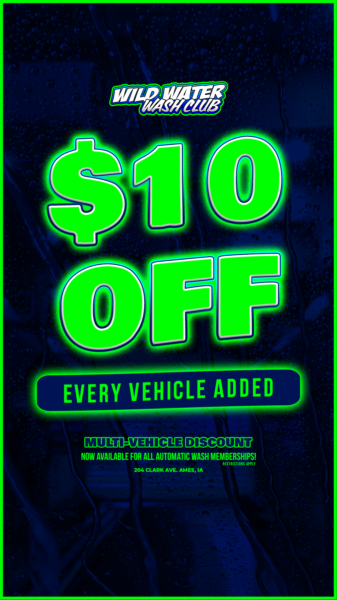 Wild Water Car Wash & Pet Wash Facebook ad