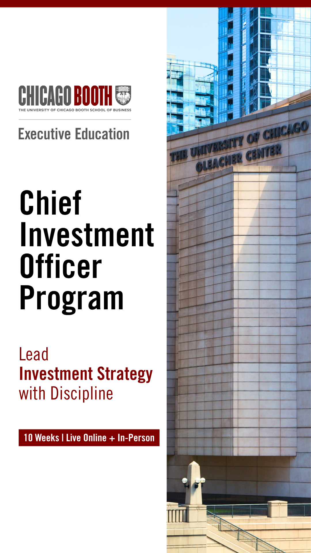 University of Chicago Booth School of Business Executive Education Facebook ad