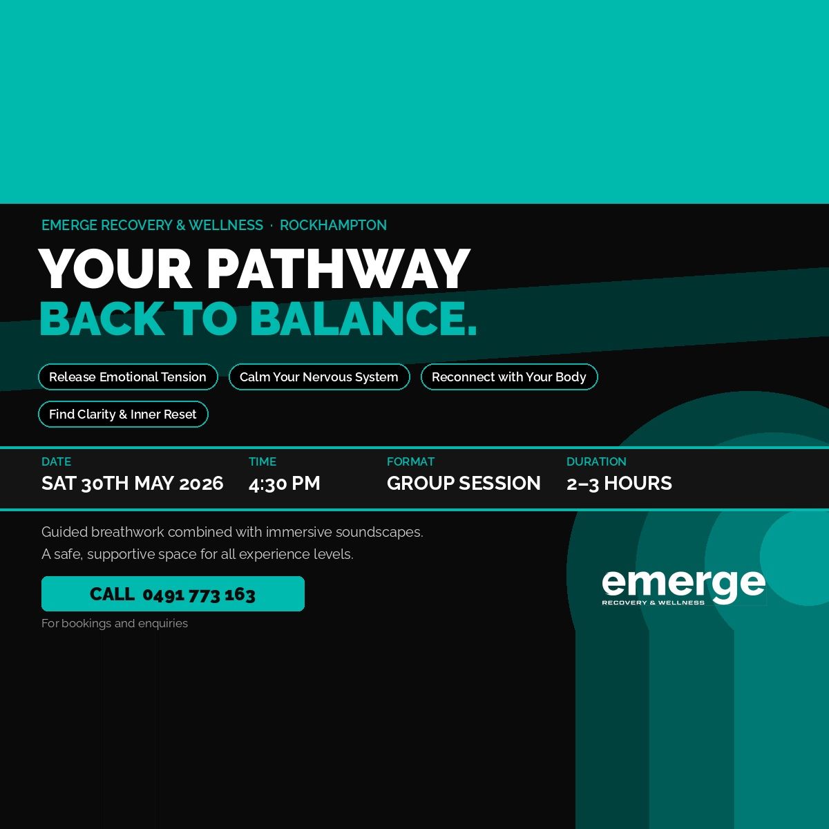 Emerge Recovery & Wellness Facebook ad from May 14, 2026