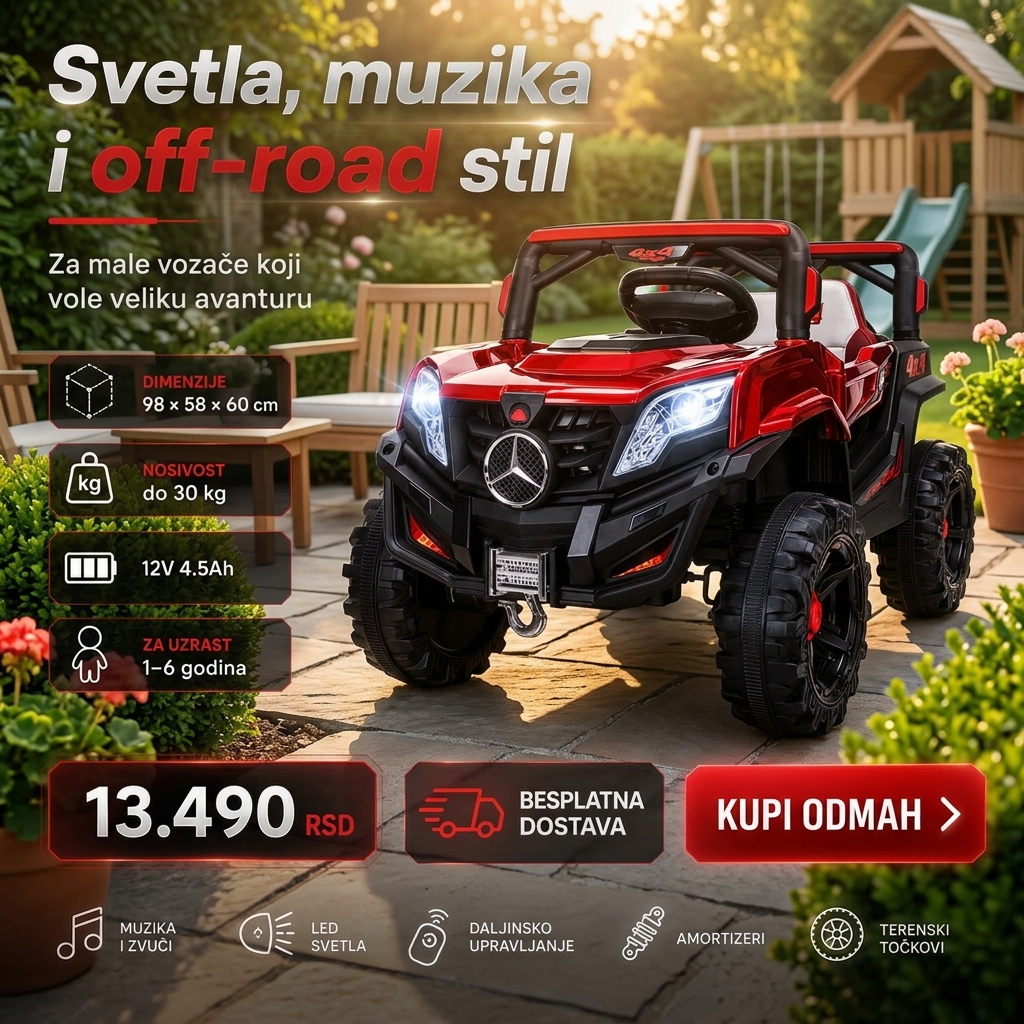 Super Igracke Facebook ad: Bezbedna vožnja i pravi off-road stil