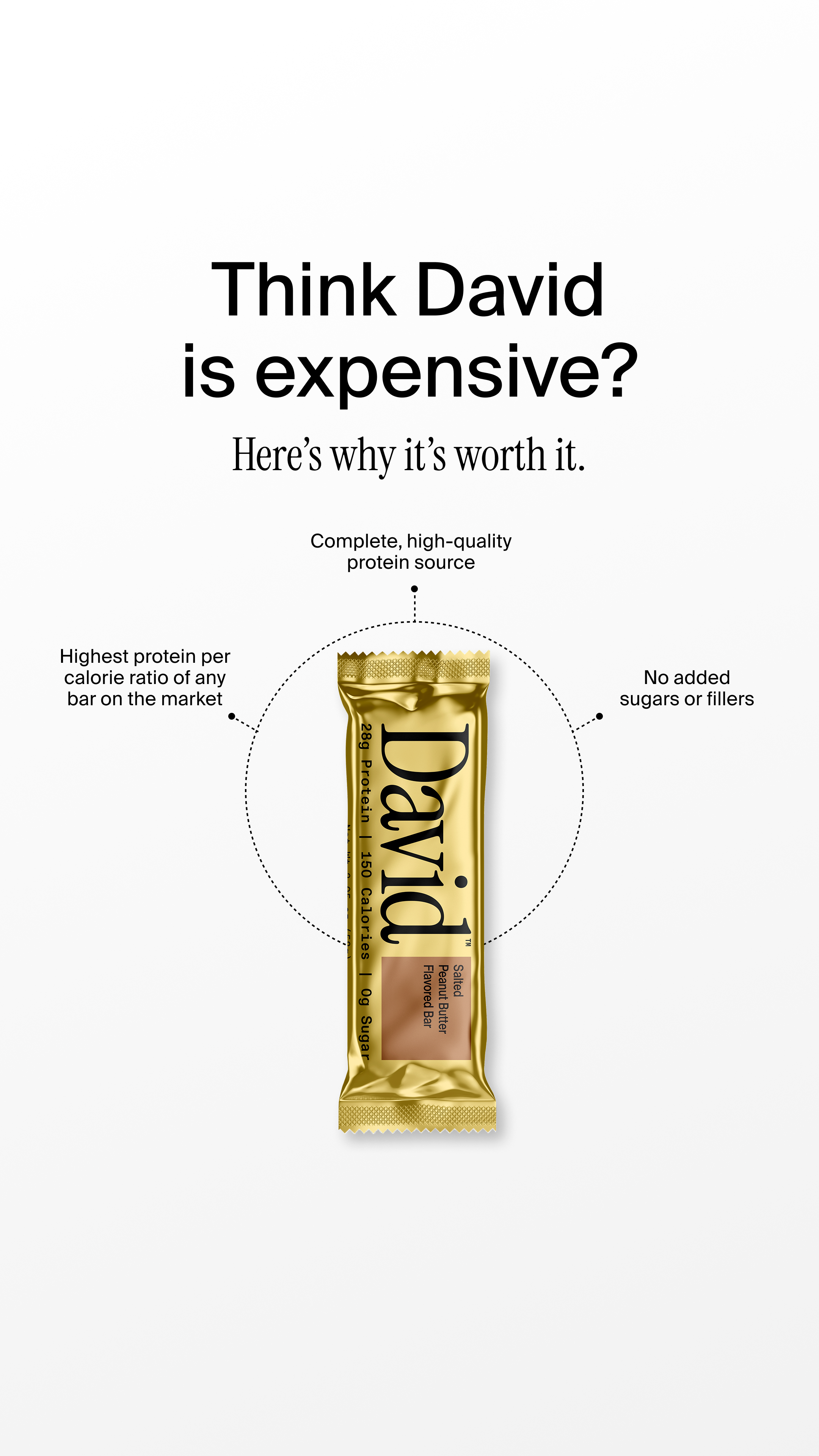 David Protein Facebook ad