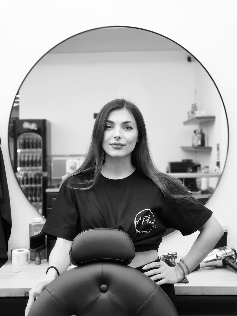 A Plan Studio Facebook ad: A PLAN STUDIO, barbershop pre pravých gentlemanov.