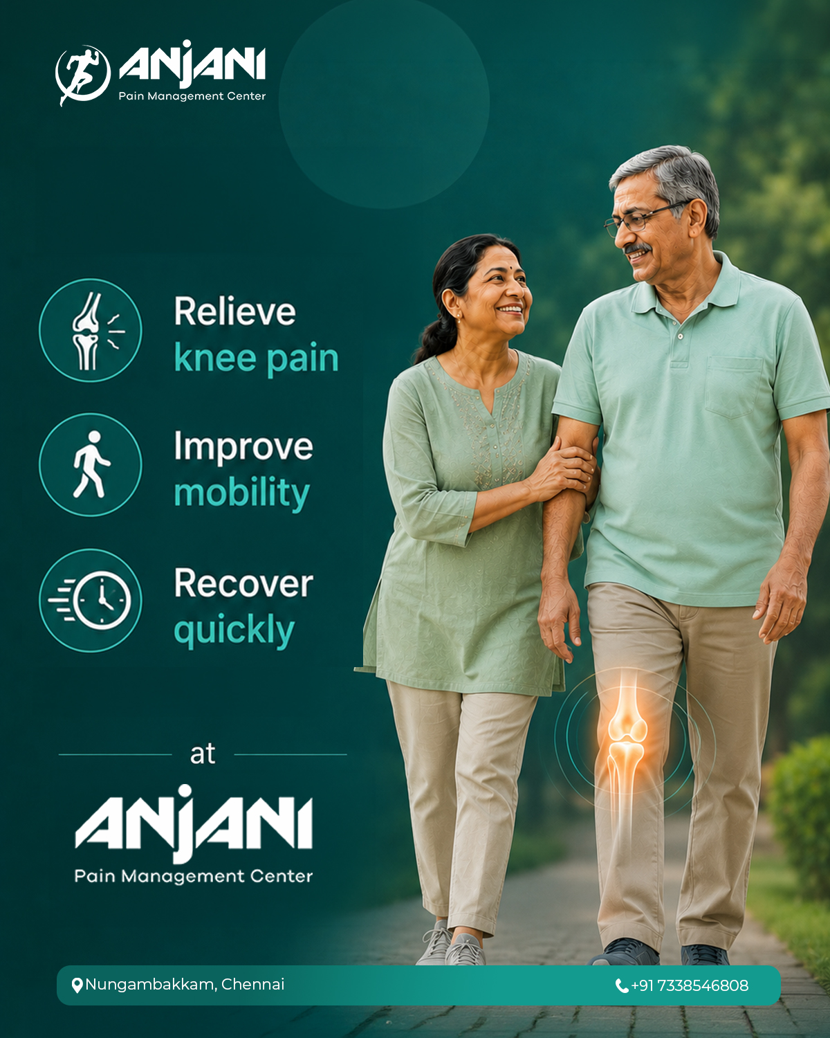 Anjani Hospitals Chennai Facebook ad: Walk Pain-Free Again