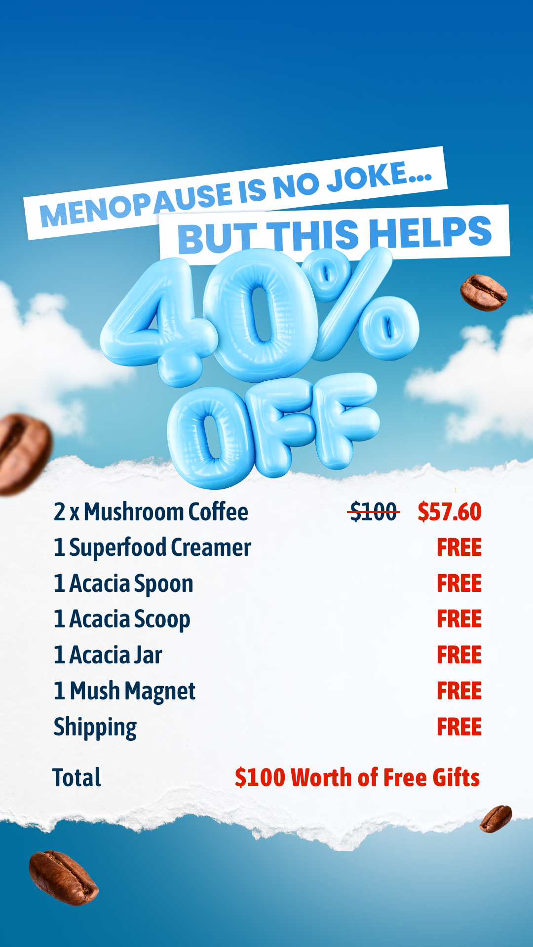RYZE Superfoods Facebook ad
