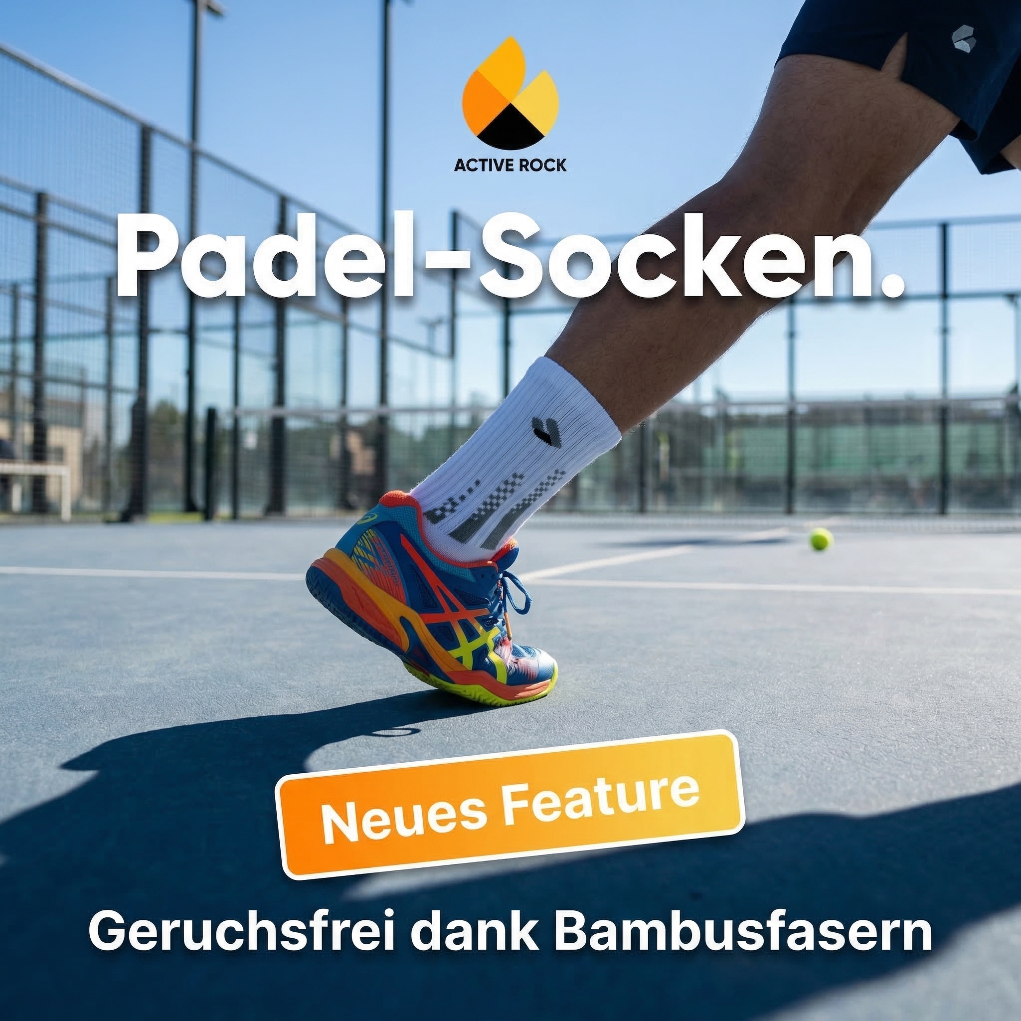 Active Rock Facebook ad: Die ultimativen Padel-Socken