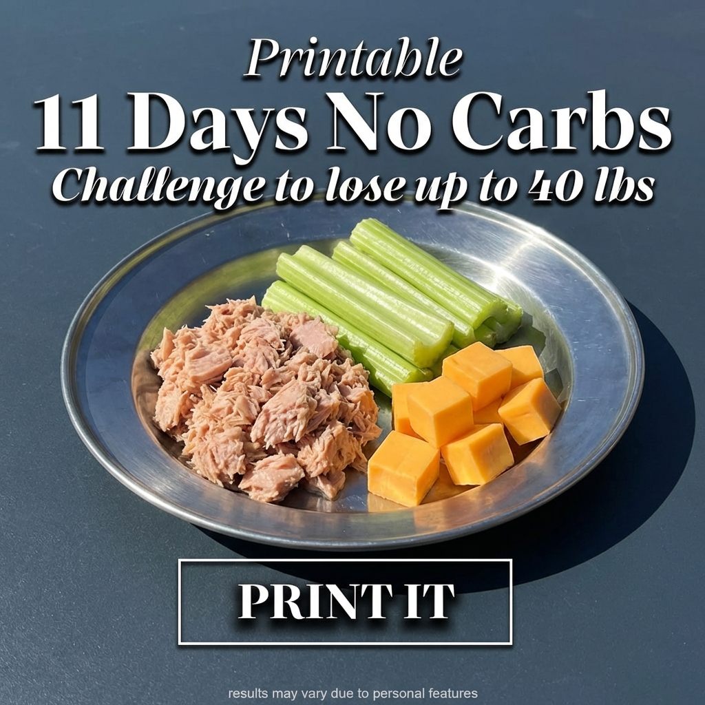 No Carbs Challenge Facebook ad