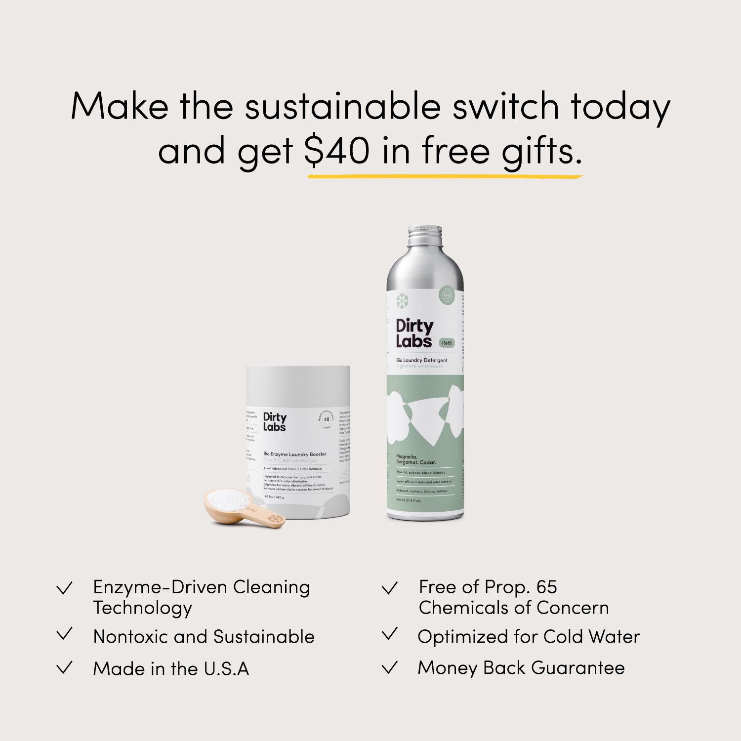 Dirty Labs Facebook ad