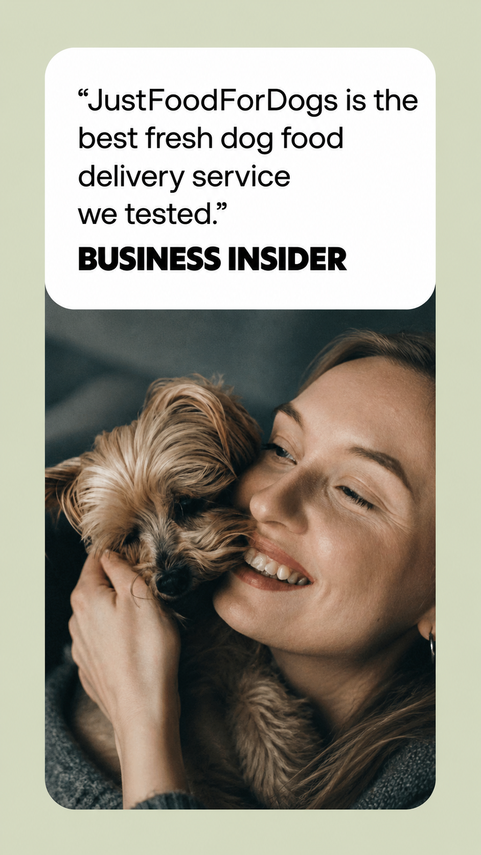 Just Food For Dogs Facebook ad