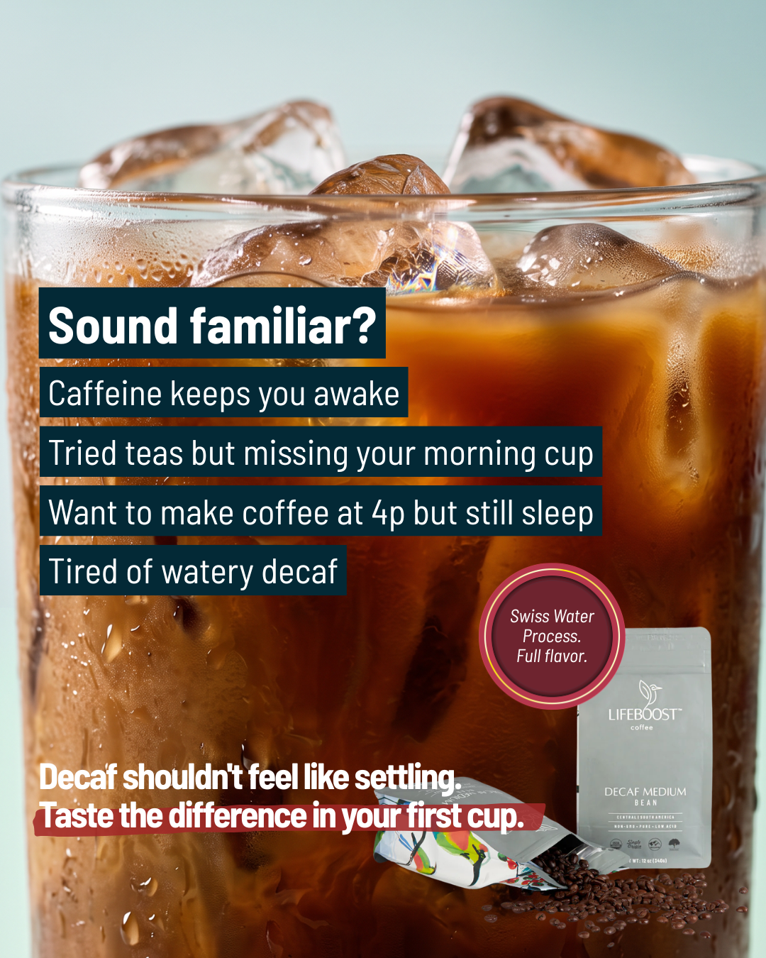 Lifeboost Coffee Facebook ad