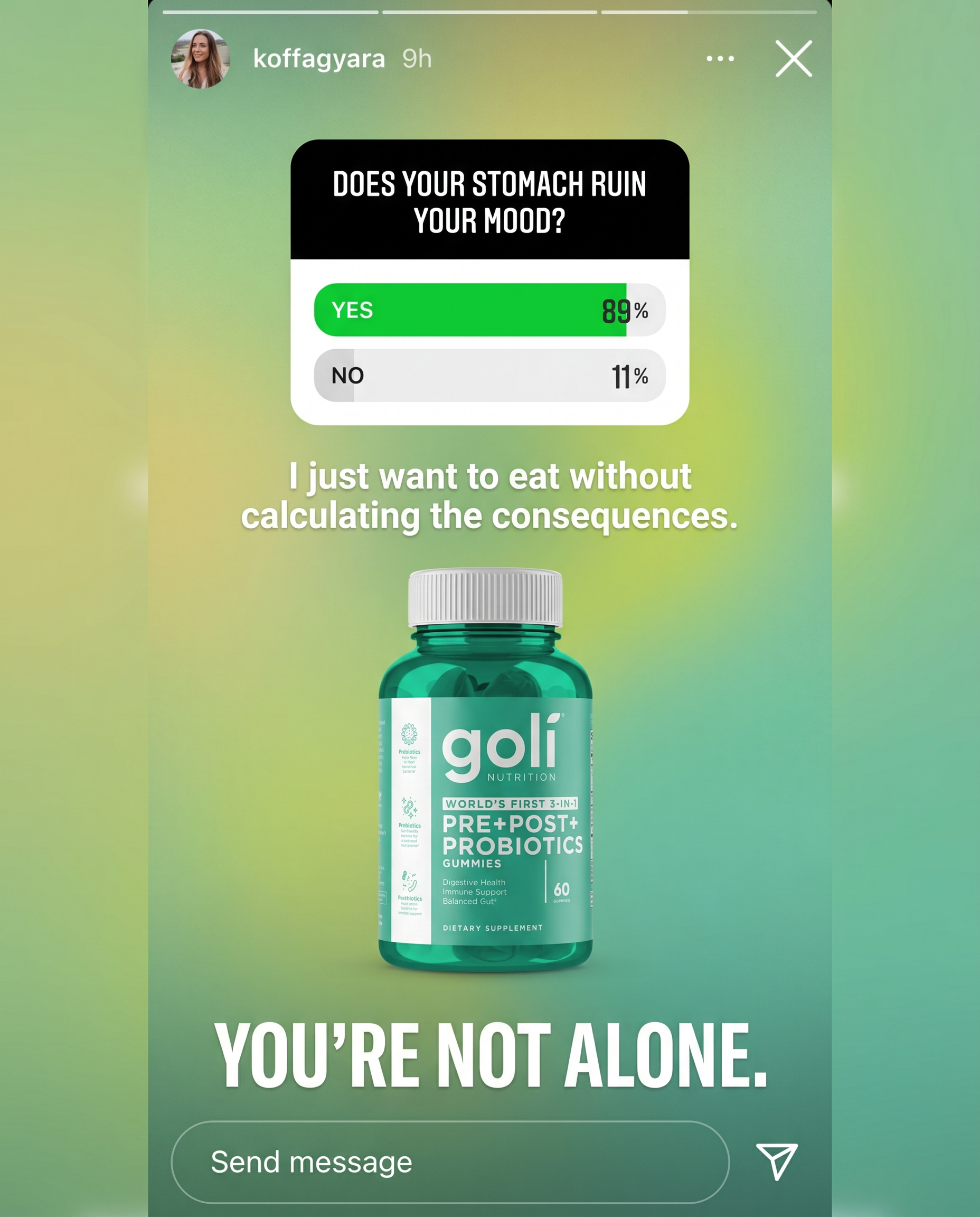 Goli Facebook ad