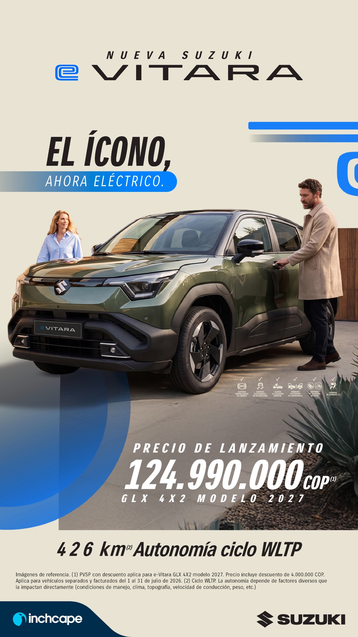 Suzuki Autos Colombia Facebook ad from Jul 8, 2026