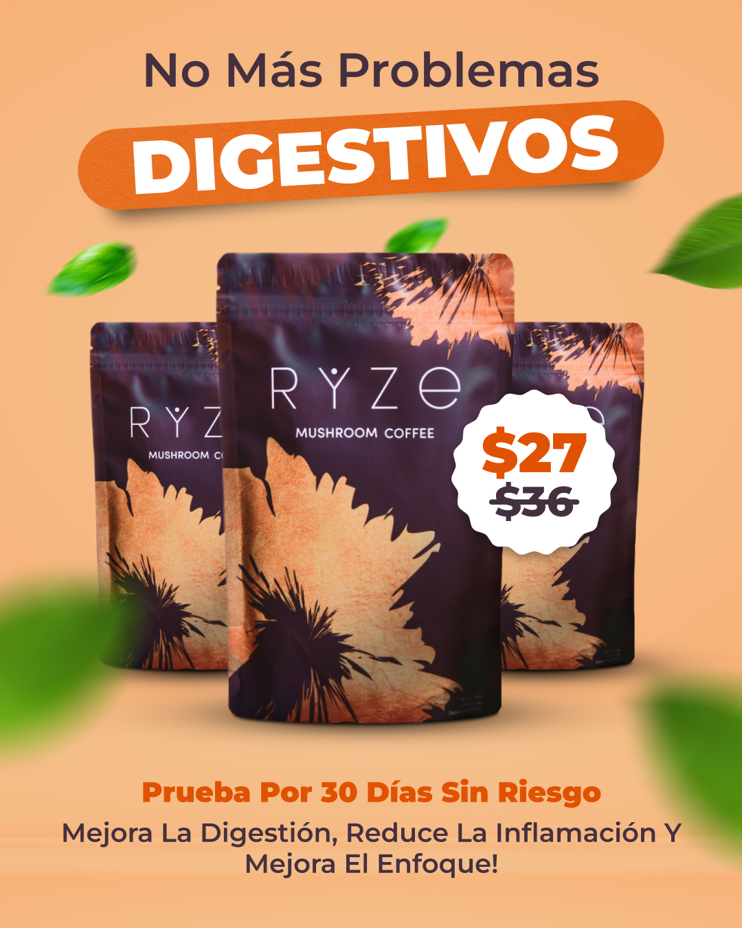 RYZE Superfoods Facebook ad