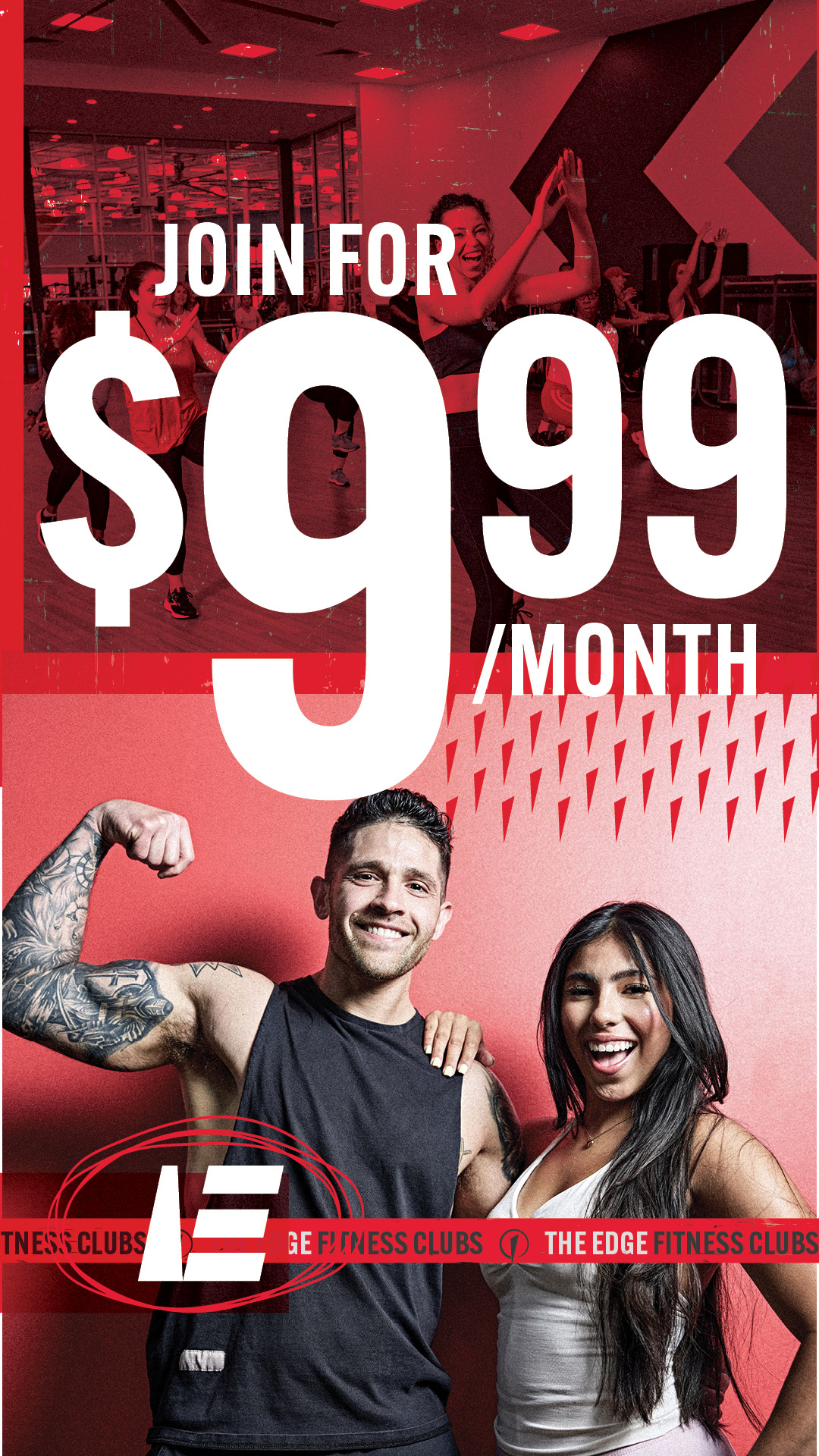 The Edge Fitness Clubs Facebook ad