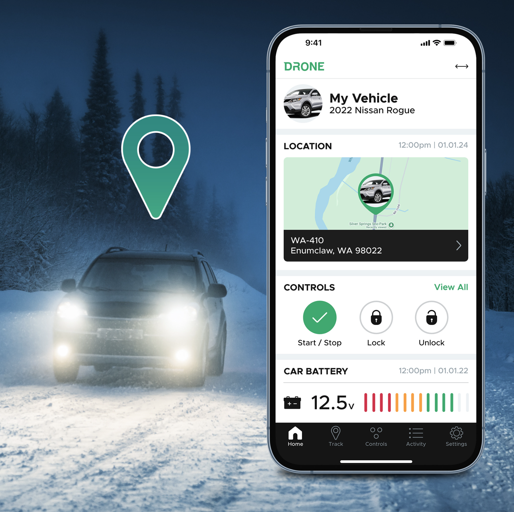 DroneMobile Facebook ad: Stolen Vehicle Recovery Made Simple