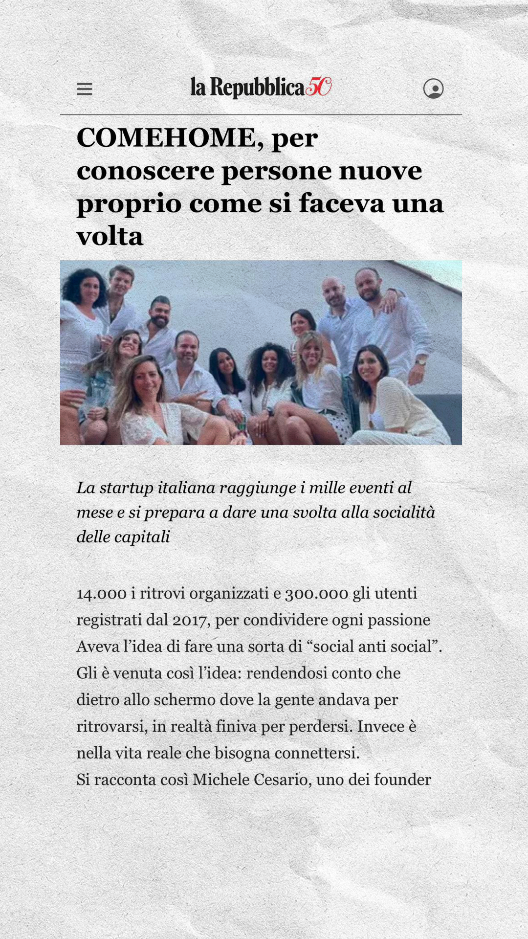 comehome Facebook ad from Mar 13, 2026