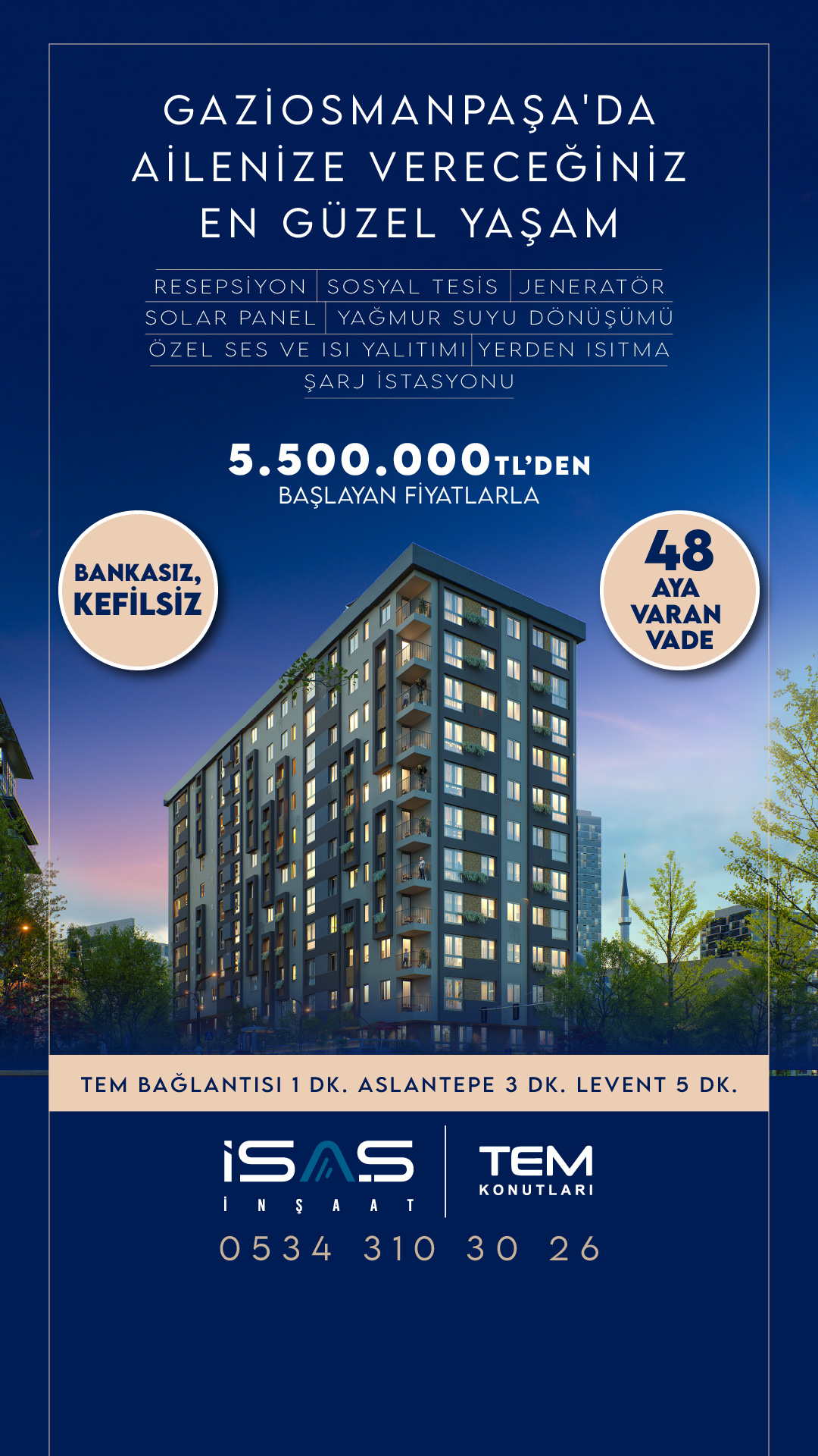 İsaş İnşaat Facebook ad from May 15, 2026