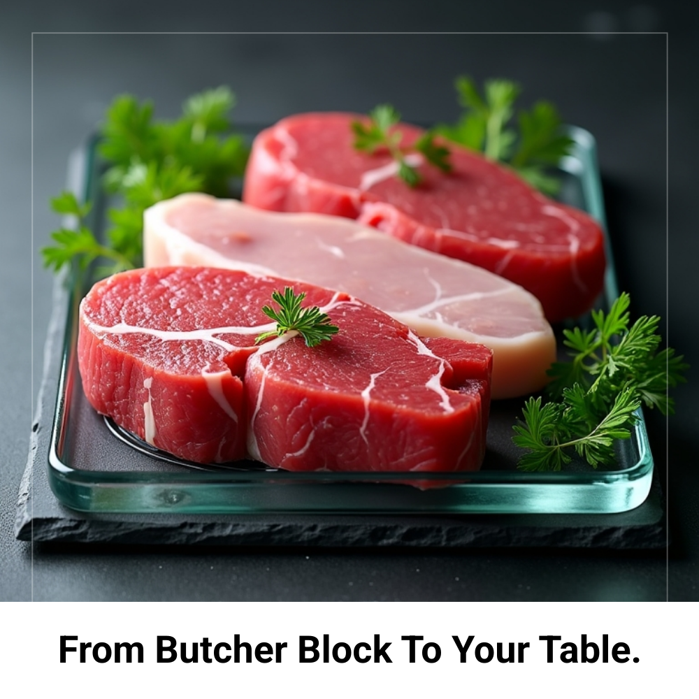 Broad Focus Facebook ad: Butcher Meat Delivery Service.
