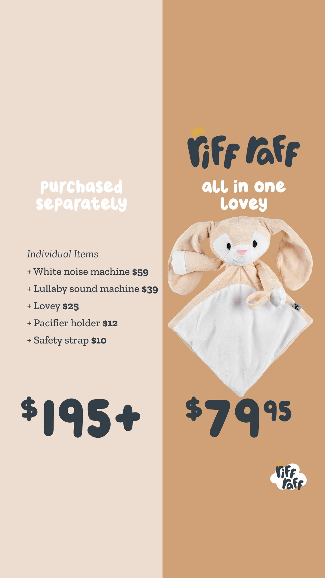 RIFF RAFF SLEEP TOYS Facebook ad