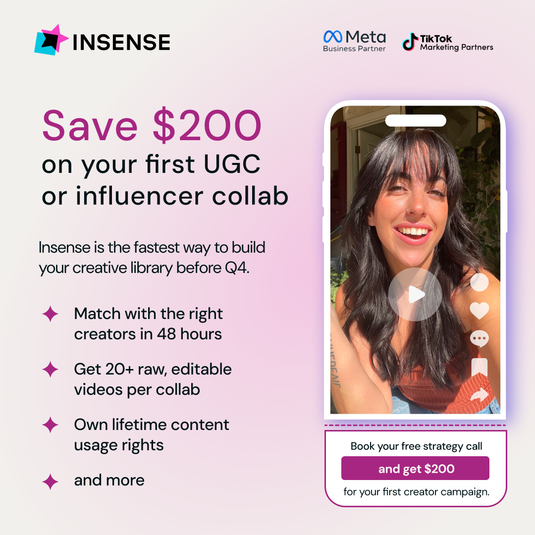 Insense Facebook ad