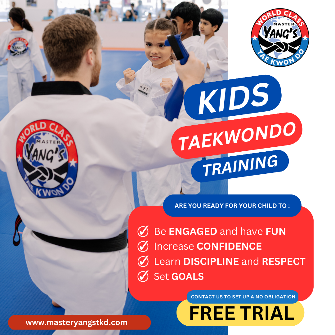 Master Yang's World Class Tae Kwon Do Facebook ad: Attention Moms and Dads!
