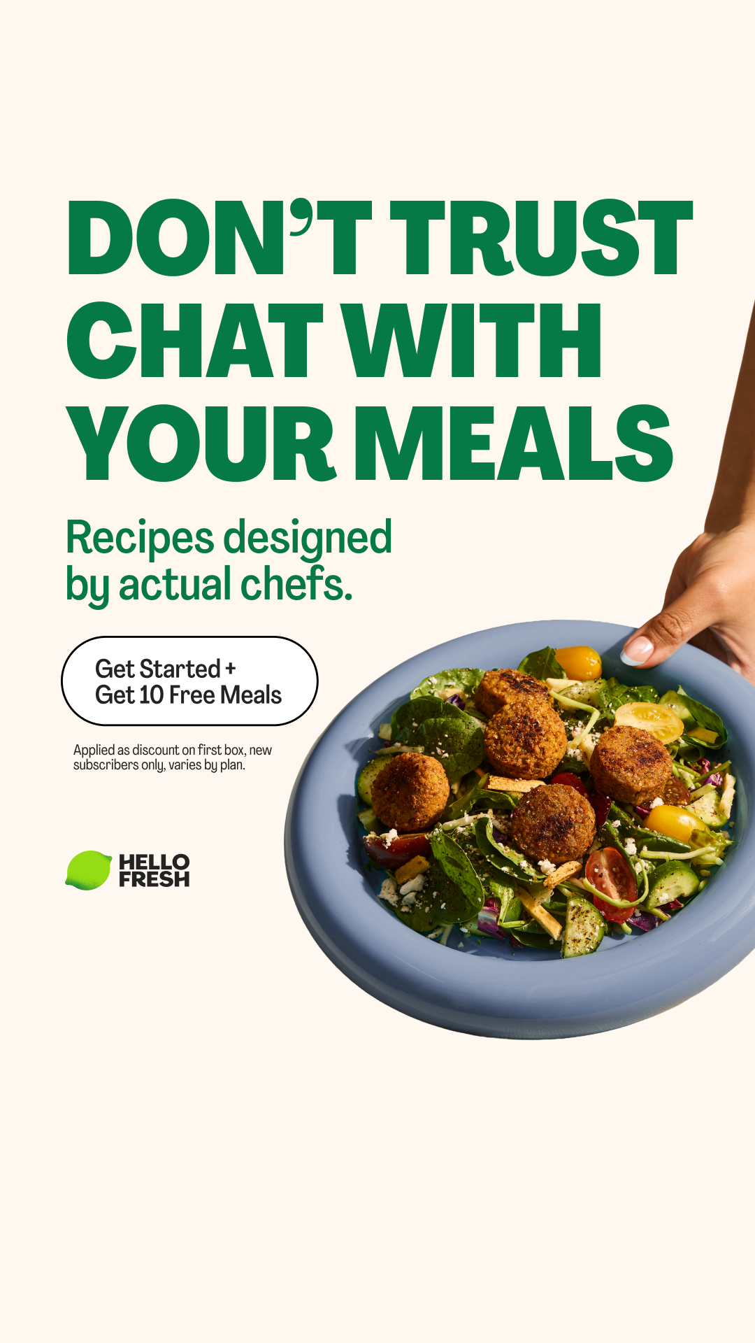HelloFresh Facebook ad