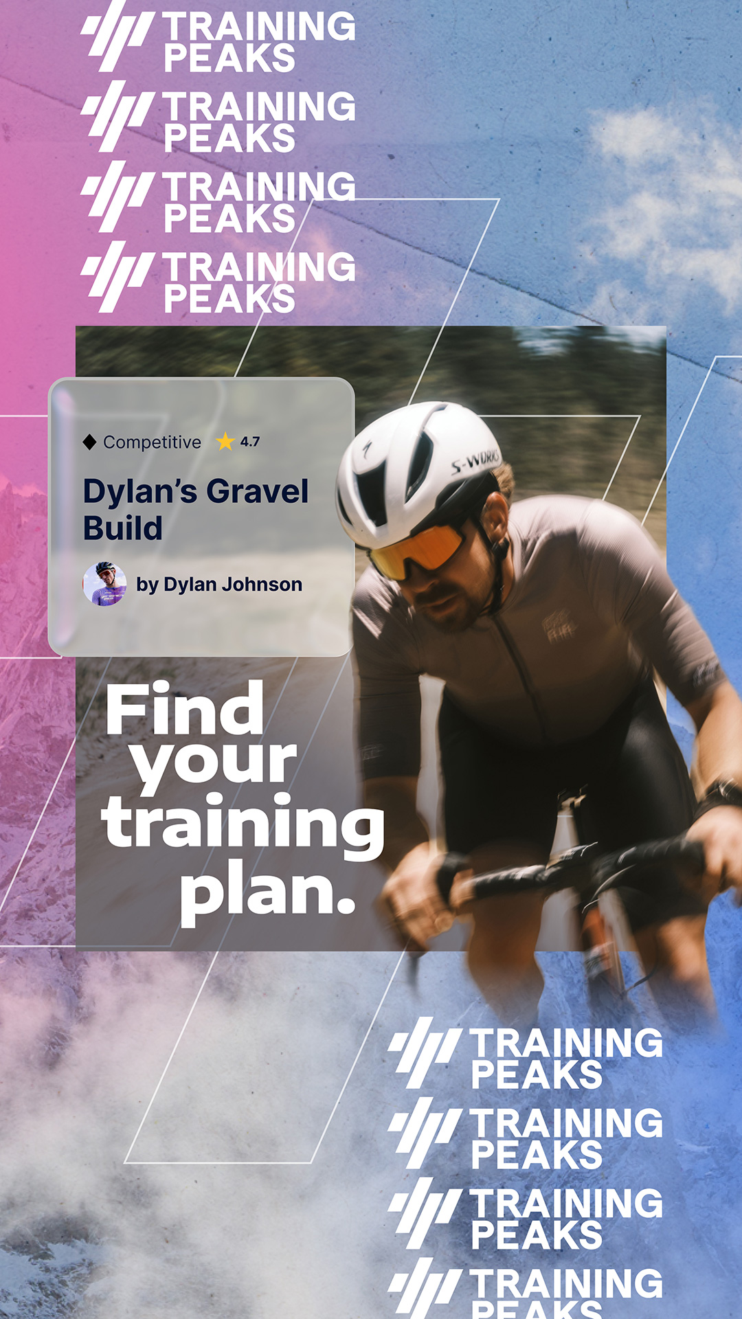 TrainingPeaks Facebook ad: Shop training plans