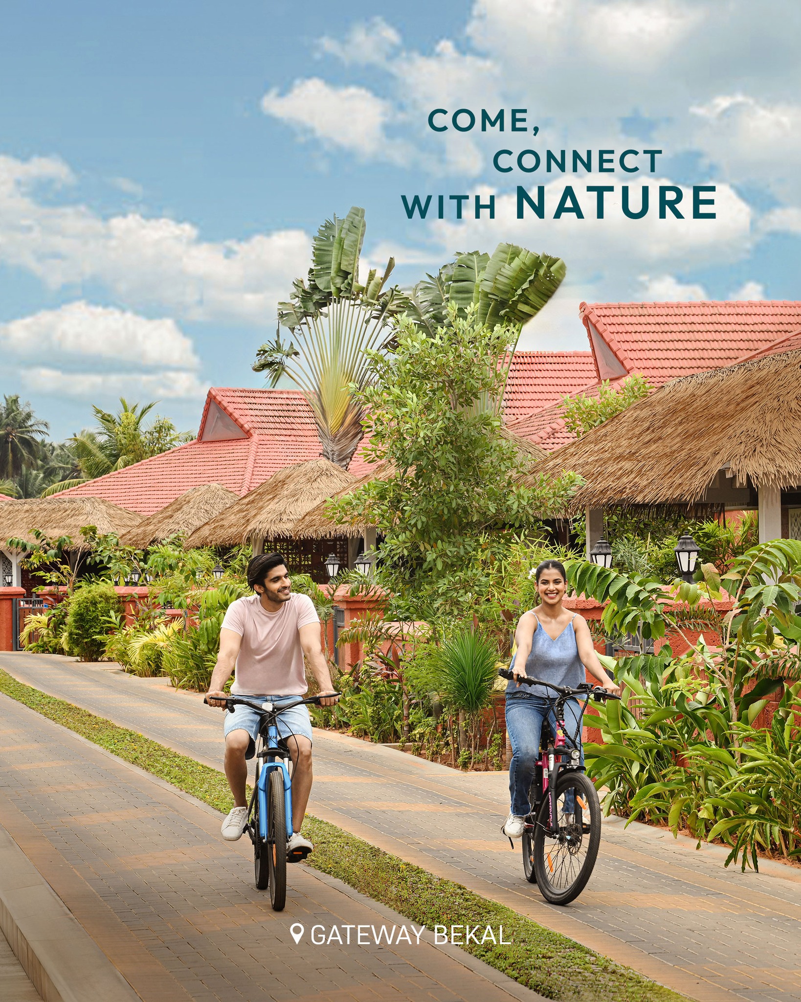 Gateway Hotels Facebook ad: Mud paths. Forest trails.