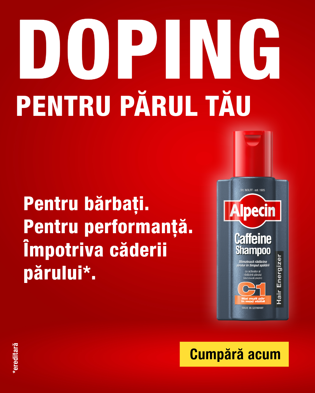 Alpecin Facebook ad