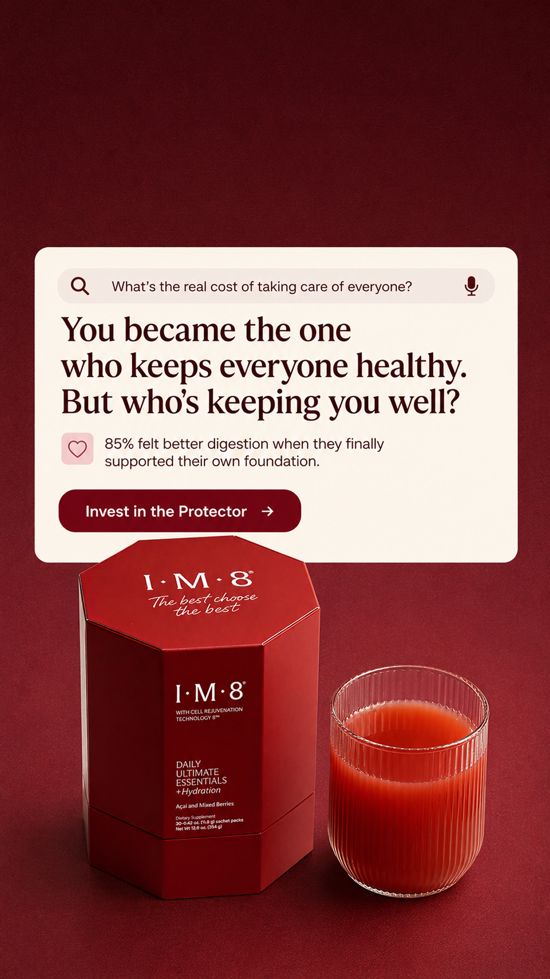 IM8 Health Facebook ad