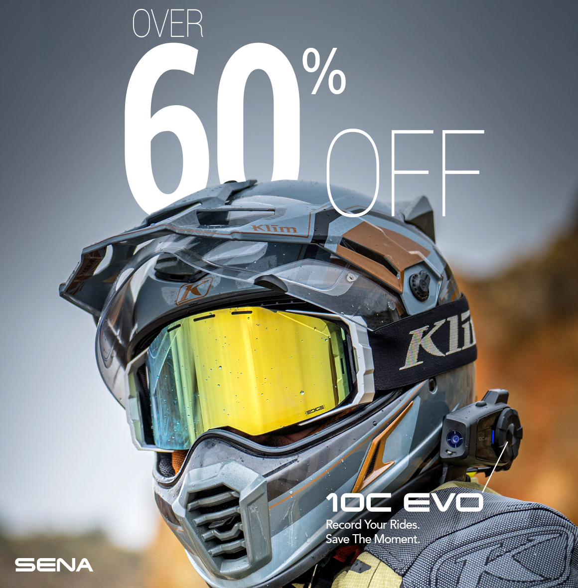 Sena Facebook ad: Record the Rides You'll Always Remember