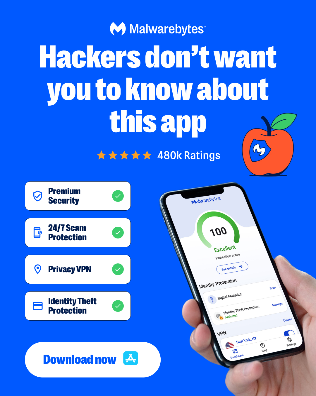 Malwarebytes Facebook ad