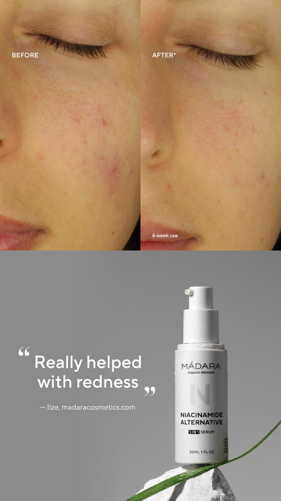 Mádara Organic Skincare Facebook ad