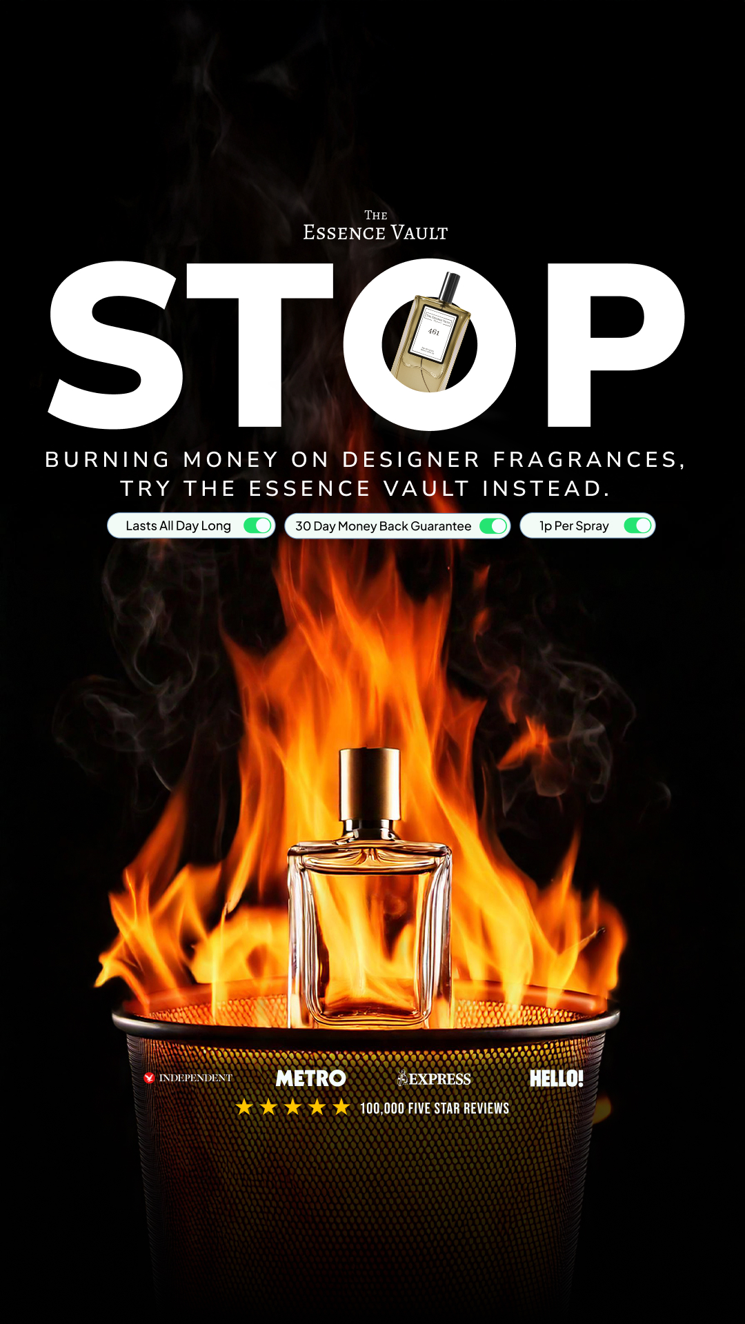 The Essence Vault Facebook ad