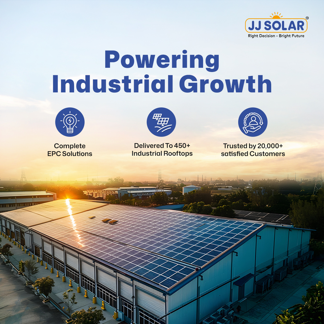 JJ PV Solar Facebook ad: Tired of high electricity costs at your industrial…