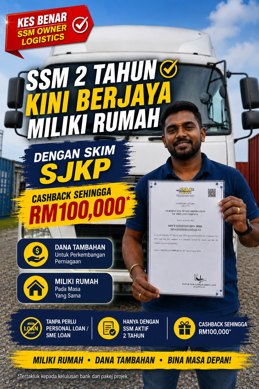 Rumah Mampu Milik & Skim SJKP Facebook ad: SSM owner loan SJKP