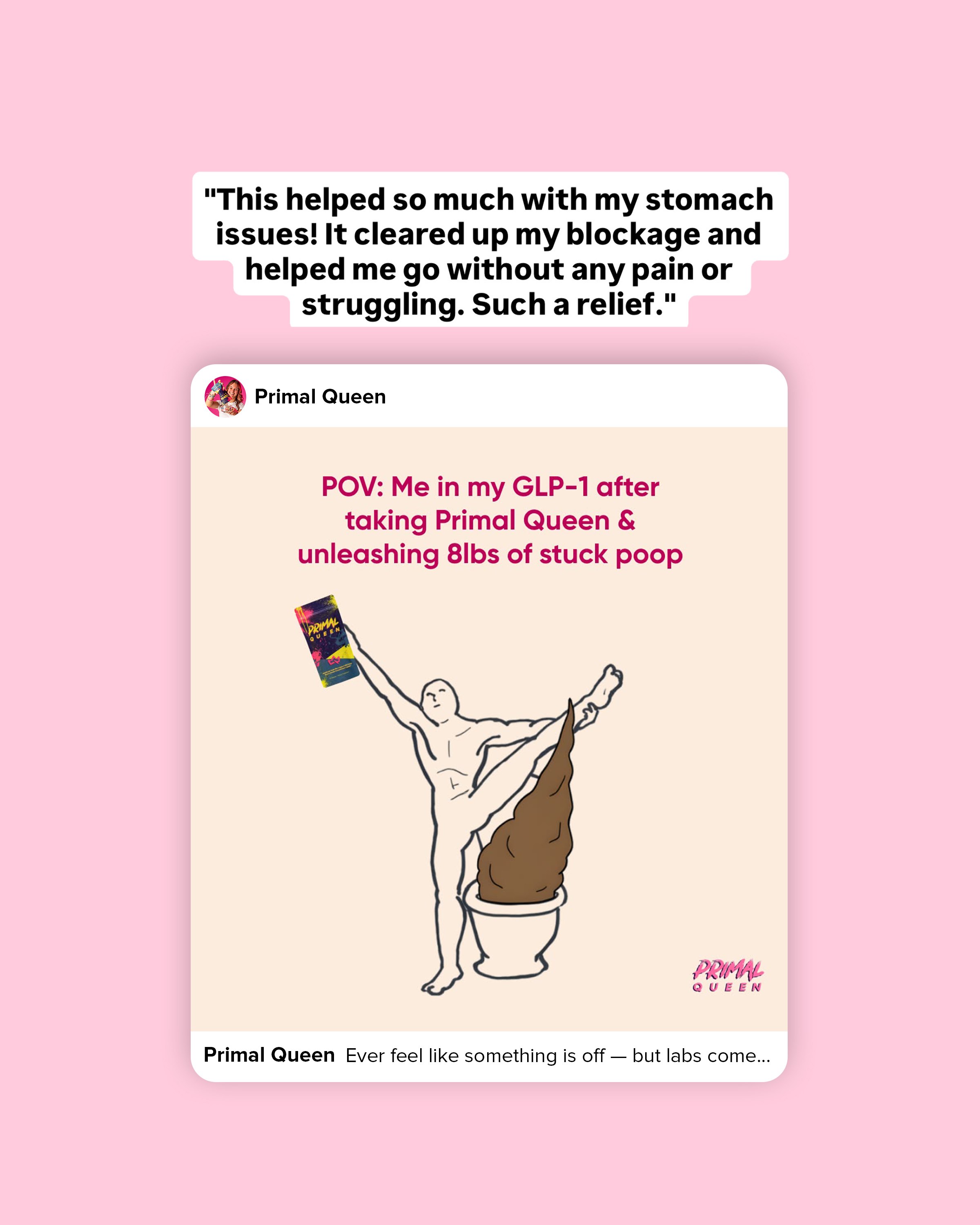 Primal Queen Facebook ad