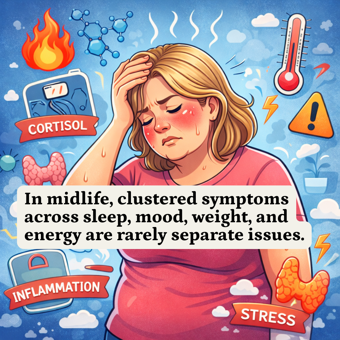 Vitality Family Health Facebook ad: Unlocking Your Symptoms. Could It Be Hormonal Imbalances?