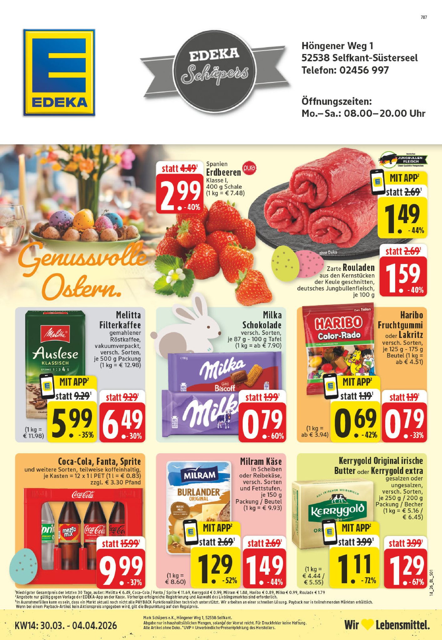 Edeka Schäpers Facebook ad: Seid ihr bereit für Ostern?