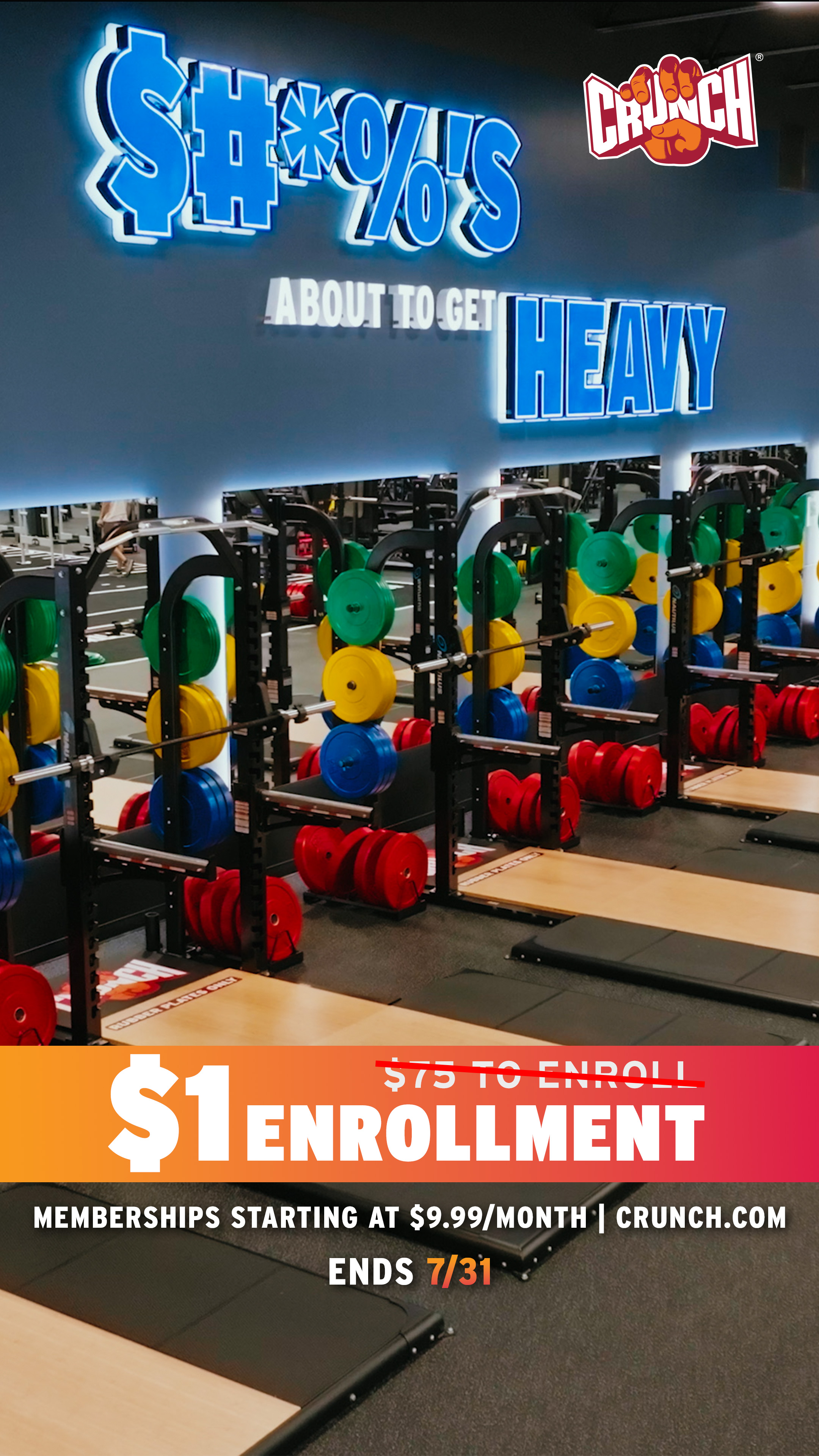 Crunch Fitness - Coral Ridge Facebook ad from Jul 3, 2026