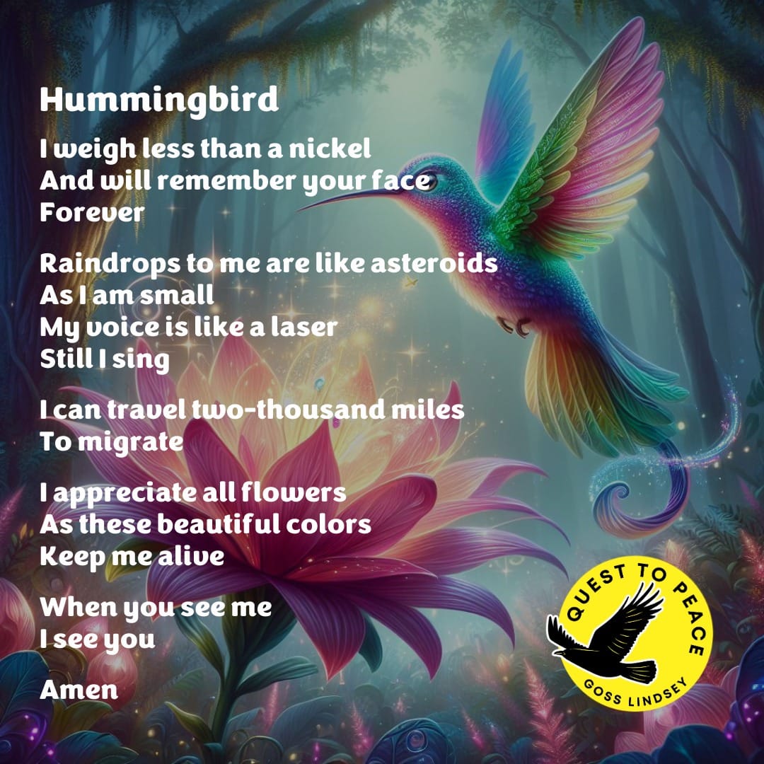 Quest to Peace Facebook ad: Embark on a Journey of Poetry with Goss…
