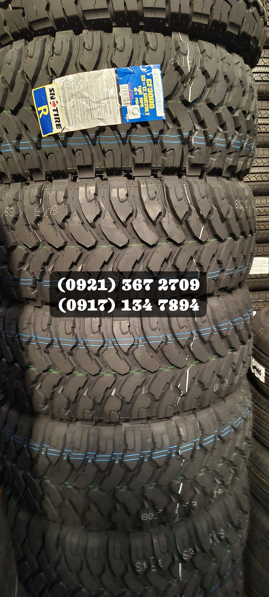 VMS Tire Sales Inc Facebook ad: Muddy, Bumpy or Slippery Roads?