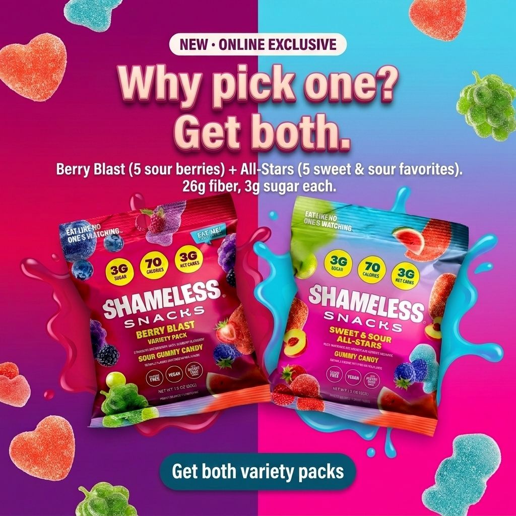 Shameless Snacks Facebook ad