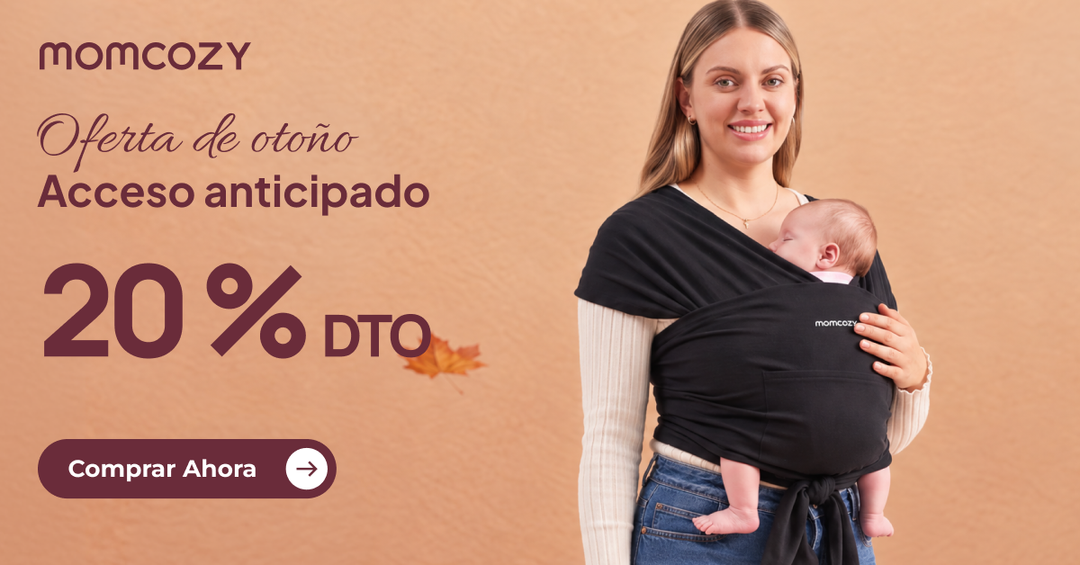 Momcozyes Facebook ad: Portabebés Cómodo -20%