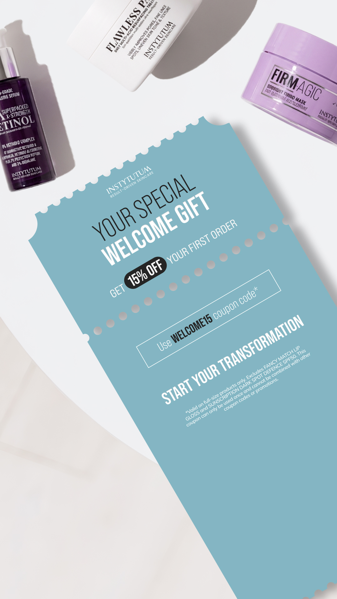 Instytutum Result-Driven Skincare Facebook ad