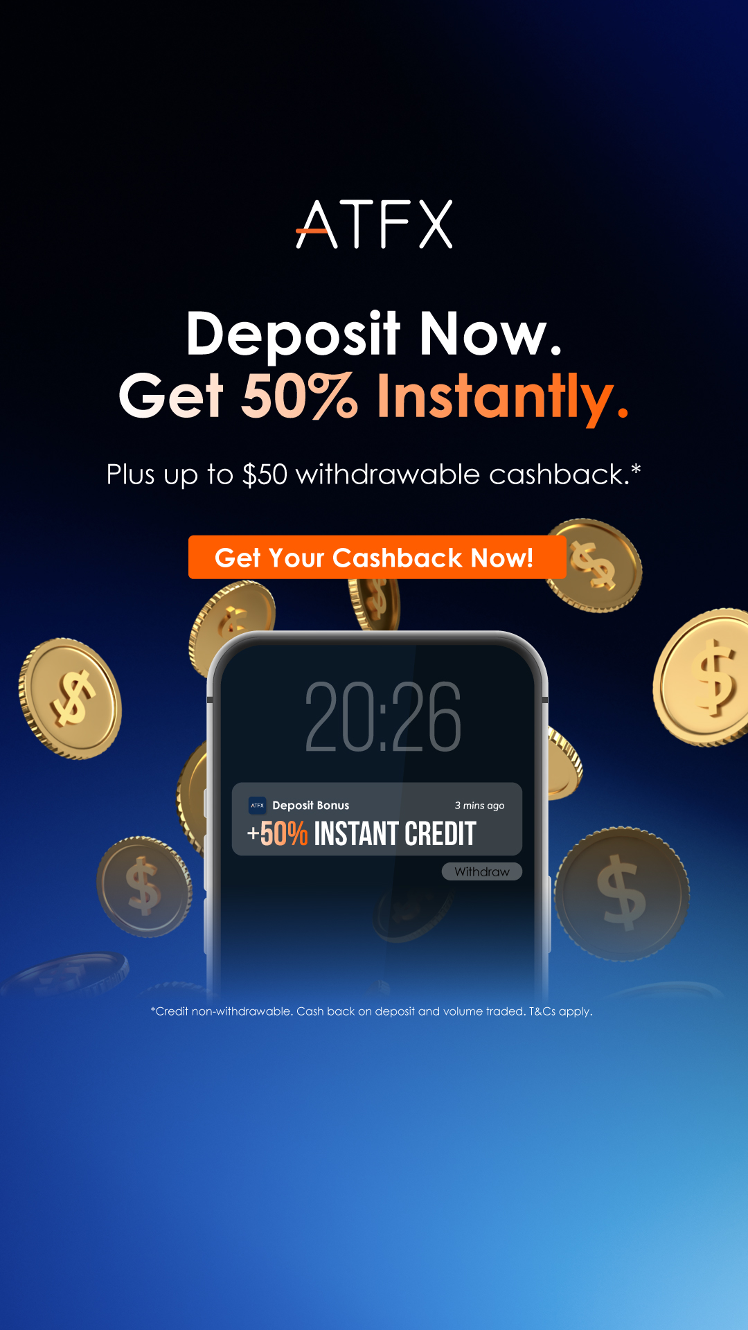 ATFX Facebook ad from Jul 7, 2026