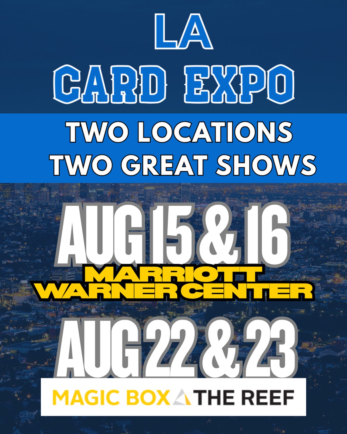 La Card Expo Facebook ad: Tenth Inning Card Show | LA Expo | East Bay Card Show |…