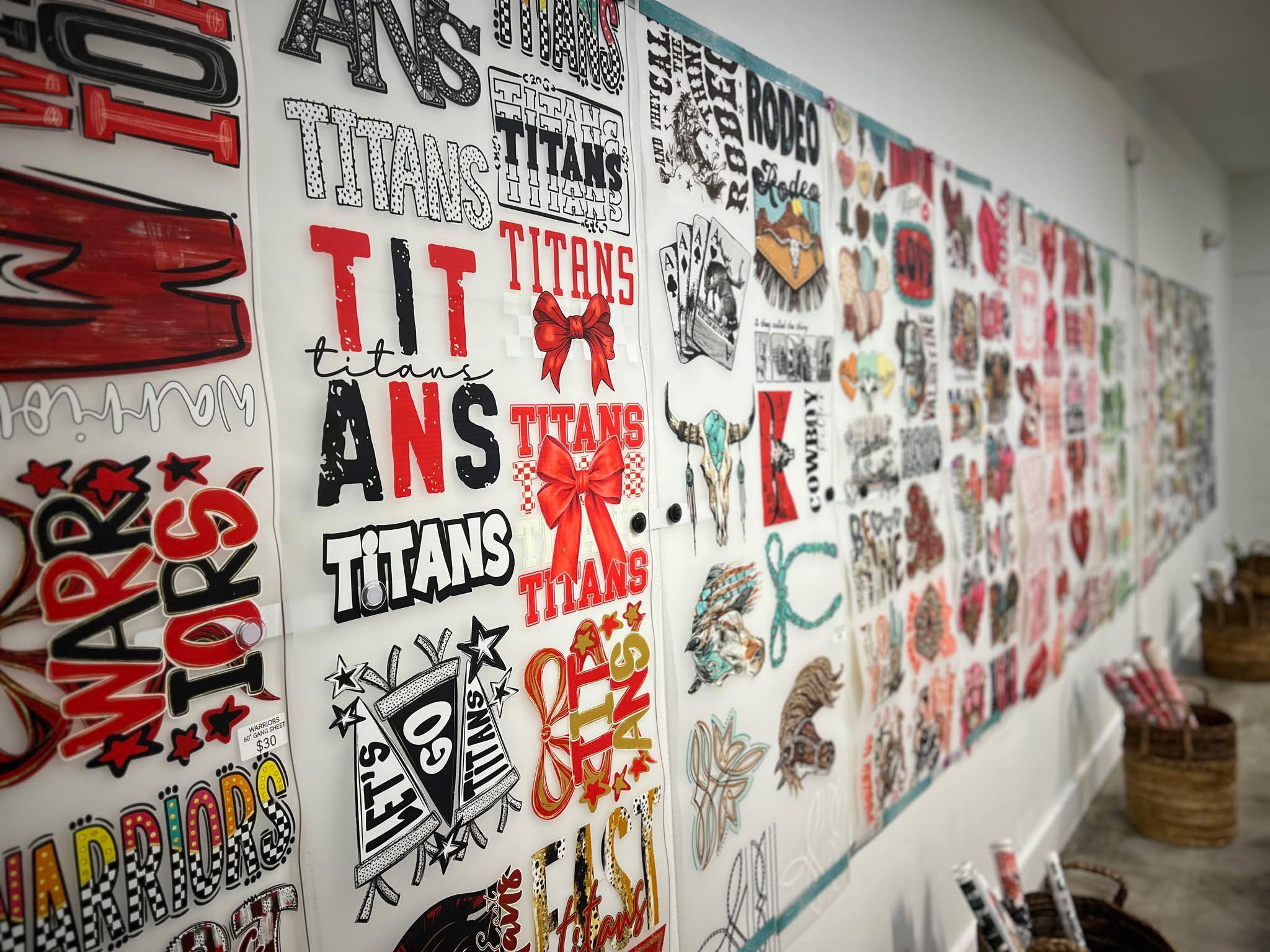 CCM Print Shop Facebook ad: We offer DTF transfers, Sublimation transfers, UV DTF…