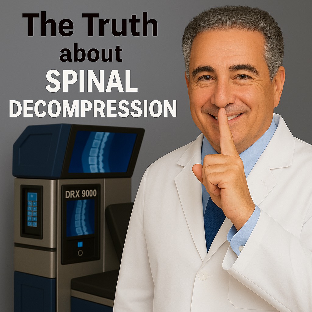 Disc and Knee Centers of America Facebook ad: Real Relief for Chronic Neck & Lower Back Pain