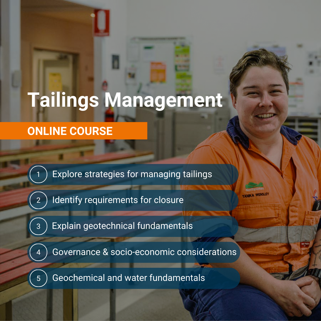 AusIMM Facebook ad: Tailings Management Course commences 8 April 2026